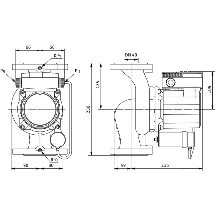 Насос Wilo TOP-STG 40/15 (3~400/230 V, PN 6/10) Насос Wilo TOP-STG 40/15 (3~400/230 V, PN 6/10)